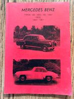 Mercedes typen 180-180D-190-190D-190SL 1953-1961 serv boek, Ophalen of Verzenden