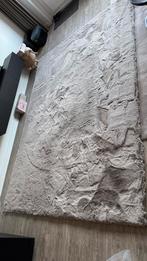Fraai living Taupe Comfy Fluffy hoogpolig vloerkleed, Ophalen, Gebruikt, Overige kleuren, Fluffy
