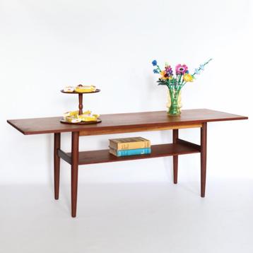 Vintage Deense salontafel teak design retro beschikbaar voor biedingen
