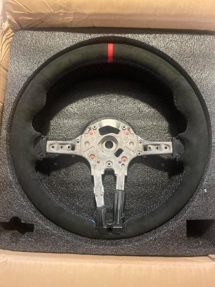 Bmw alcantara stuur, rode 12H markering. F20 F21 F30 F32 etc, Auto-onderdelen, Besturing, BMW, Nieuw, Ophalen of Verzenden