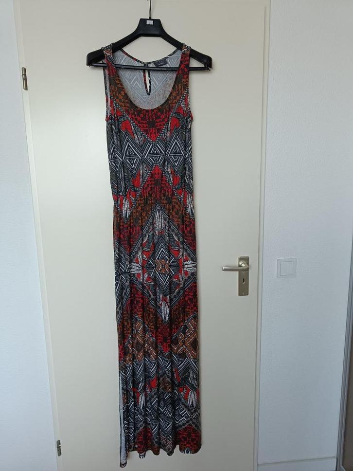 Yessica mouwloze lange zomerjurk maat S, Kleding | Dames, Jurken, Gedragen, Maat 36 (S), Overige kleuren, Onder de knie, Ophalen of Verzenden