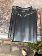 Ca 140 dakpannen VHV zwart verglaasd mat  KDN geglazuurd, Steen of Klei, Ophalen of Verzenden, Zo goed als nieuw, 15 m² of meer