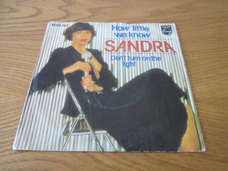 Sandra - How Little We Know 1977 Philips Holland Single, Cd's en Dvd's, Vinyl Singles, Gebruikt, Single, Pop, 7 inch, Ophalen