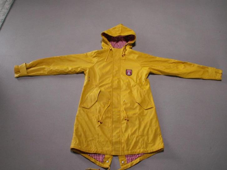 Derbe regenjas maat 36 (winter en zomer), Kleding | Dames, Jassen | Winter, Zo goed als nieuw, Maat 36 (S), Geel, Ophalen of Verzenden