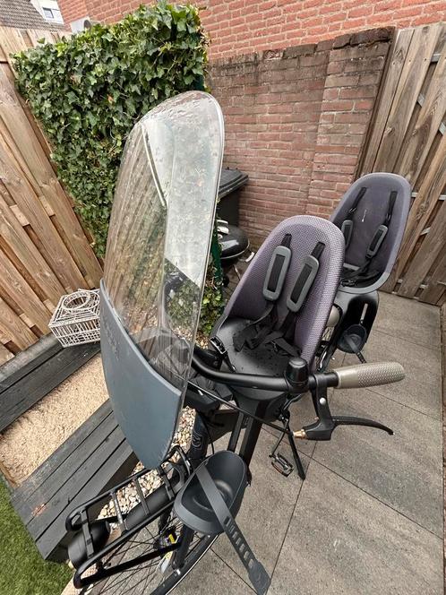 Qibbel Voorzitje Fietsstoel met Windscherm, Fietsen en Brommers, Fietsaccessoires | Fietsstoeltjes, Zo goed als nieuw, Voorzitje