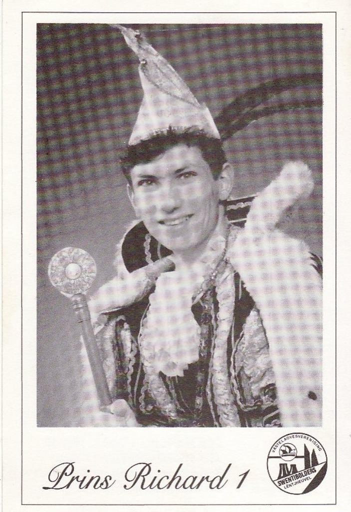 Geleen-Lindenheuvel Prins Richard - mooie Carnavalskaart, Verzamelen, Ansichtkaarten | Nederland, Ongelopen, Limburg, 1940 tot 1960