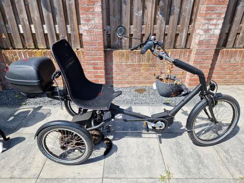 3 wiel elek ligfiets HUKA Cortes Shimano Steps+ midden motor, Fietsen en Brommers, Elektrische fietsen, Zo goed als nieuw, Overige merken