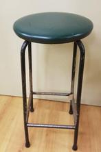 12074 stoere industriele vintage barkruk kruk werkkruk stoer, Ophalen of Verzenden, Gebruikt, Hout