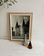 Mooie oude foto Kampen in vintage lijst jaren 60, Ophalen, Minder dan 50 cm, Gebruikt, Minder dan 100 cm