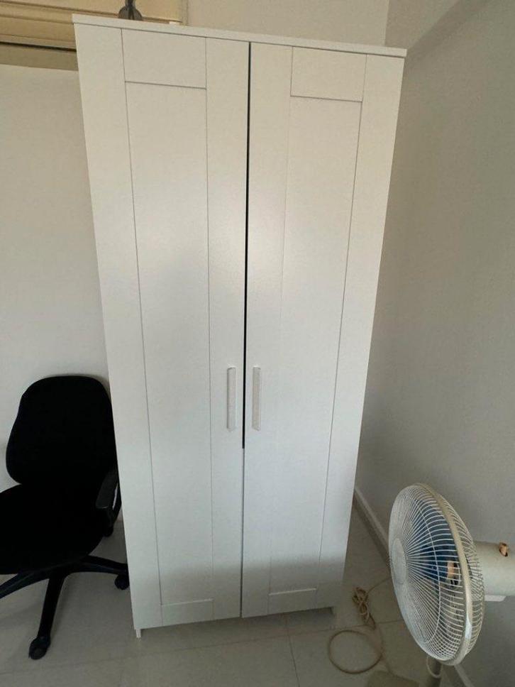 Brimnes kledingkast 2 doors wardrobe Ikea wit, Huis en Inrichting, Kasten | Kledingkasten, Zo goed als nieuw, 150 tot 200 cm, 100 tot 150 cm