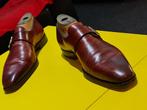 Santoni Per Oger schoenen met gesp en wijn rood kleur 43/5, Overige kleuren, Verzenden, Santoni, Gespschoenen