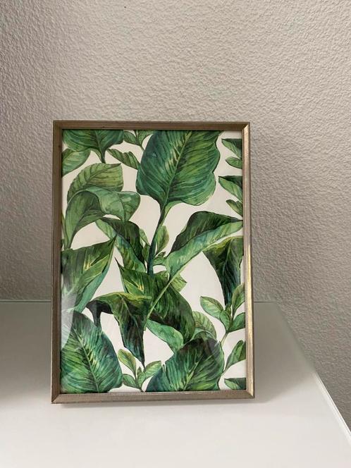 Vintage fotolijstje met bol glas 13:18 cm, Antiek en Kunst, Curiosa en Brocante, Ophalen of Verzenden