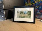 Te koop: Vintage – 5 gulden in lijst, Minder dan 50 cm, Verzenden, Nieuw, Minder dan 50 cm