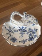 Schaal Olifantsoor Blauw Uienpatroon 31cm, Antiek en Kunst, Ophalen of Verzenden