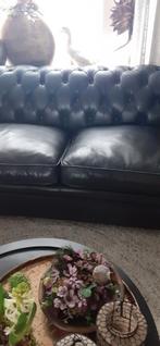 Mooi zwart chesterfield bank 2.5 zits, Ophalen, Zo goed als nieuw