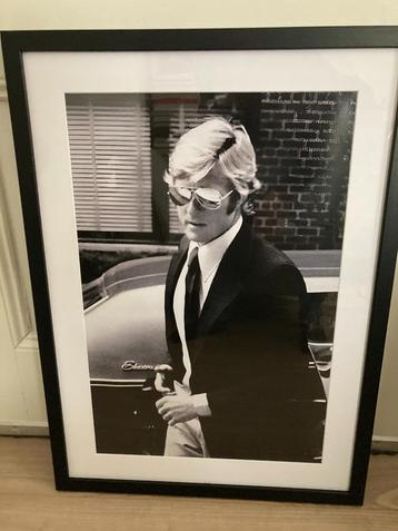 Poster / foto zwart wit Robert Redford in Eric Kuster stijl beschikbaar voor biedingen