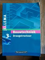 Jellema, bouwtechniek, draagstructuur, Boeken, Ophalen of Verzenden, Zo goed als nieuw, HBO