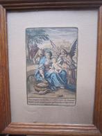 Zeer Byz 17e Eeuwse Kleur ets, Maria/ Gabriel in Egypte, Antiek en Kunst, Ophalen