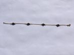Bracelet or 18 carats et perles de Tahiti 8 mm - 18 cm, Gebruikt, Verzenden, Met bedels of kralen, Goud