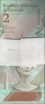 Venezuela Bankbiljet 2 Bolivares 2018 in bundel van 100 UNC, Ophalen of Verzenden, Zuid-Amerika, Los biljet