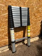 Telescoop Ladder 3.80 mtr. Opvouwbaar 380 cm, Doe-het-zelf en Verbouw, Ladders en Trappen, Ophalen, Gebruikt, Ladder, Opvouwbaar of Inschuifbaar