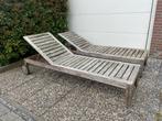 Ligbedden hout, Tuin en Terras, Ophalen of Verzenden, Gebruikt, Hout, Verstelbaar