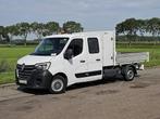 RENAULT MASTER 2.3 dub.cab open-laadbak, Auto's, Bestelauto's, 145 pk, Gebruikt, Euro 6, 7 stoelen