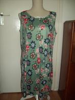NIEUW! Mint groene bloem jurk van fijne travelstof maat XL, Verzenden, Maat 46/48 (XL) of groter, Nieuw, Knielengte