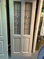 Opdekdeur met glas, Doe-het-zelf en Verbouw, Deuren en Horren, Ophalen, Minder dan 80 cm, Binnendeur, 200 tot 215 cm