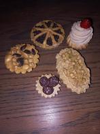 5 mini decoratie gebakjes/koekjes Samen 5 euro, Ophalen of Verzenden, Zo goed als nieuw