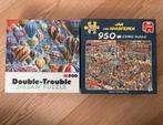 2 puzzels, Ophalen of Verzenden, 500 t/m 1500 stukjes, Zo goed als nieuw, Legpuzzel