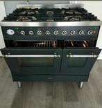 Nette staat Boretti antraciet fornuis 5,pits 90cm ovens, Witgoed en Apparatuur, Fornuizen, 60 cm of meer, Ophalen of Verzenden