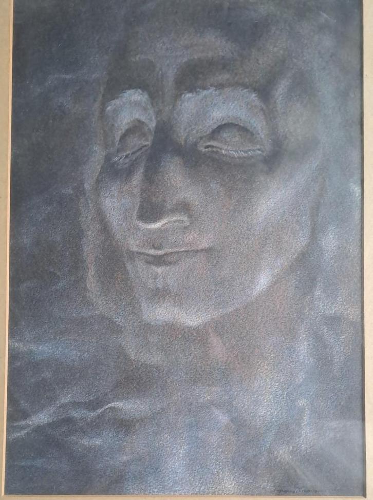 Prachtig werk van Johfra "de ziener", Antiek en Kunst, Kunst | Schilderijen | Klassiek, Ophalen of Verzenden