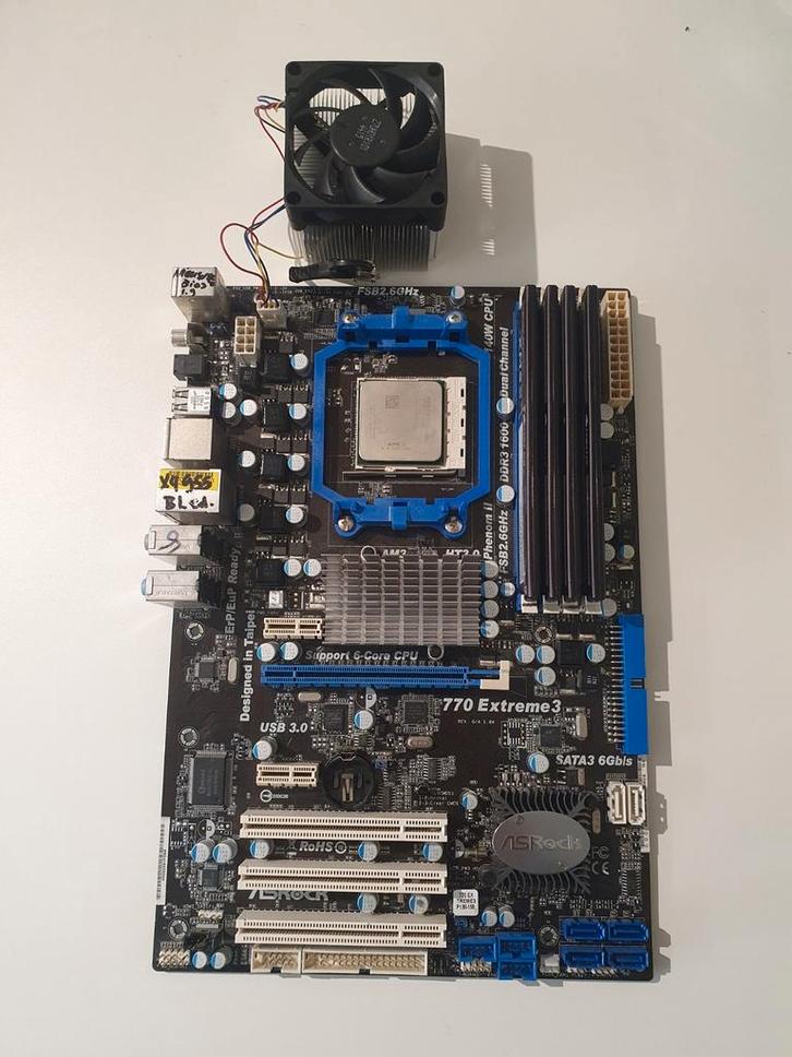 Asrock 770 Extreme 3 Moederbord + AMD FX-8350 + 8GB RAM, Computers en Software, Moederborden, Zo goed als nieuw, AMD, DDR3, Ophalen of Verzenden
