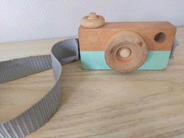 Houten Camera Speelgoed - Vintage Look beschikbaar voor biedingen