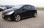 Opel Corsa 1.6 GSI Turbo 2009 Zwart, Auto's, Opel, Stof, Zwart, 4 cilinders, 150 pk