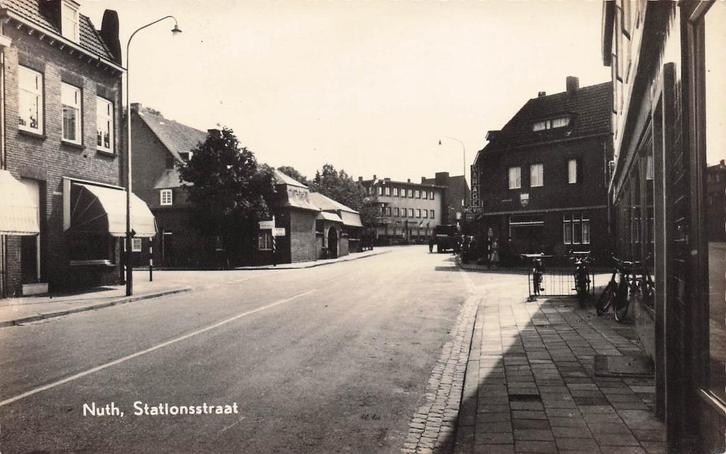 U968 Nuth Stationsstraat - uitg Tillmans type fotokaart -, Verzamelen, Ansichtkaarten | Nederland, Gelopen, Limburg, Ophalen of Verzenden