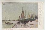 Scheveningen - Visserij - Winternamiddag, Schilderij Mesdag, Ophalen of Verzenden, Voor 1920, Gelopen, Zuid-Holland