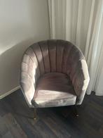 Richmond Interiors Fauteuil - Velours Taupe - Perfect!, Ophalen, 75 tot 100 cm, Zo goed als nieuw, Stof