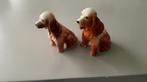 2 porseleinen beeldjes (8 / 7 centimeter) Cocker Spaniel, Ophalen of Verzenden, Zo goed als nieuw
