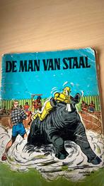 Oud stripboek van de man van staal., Boeken, Stripboeken, Gelezen, Ophalen of Verzenden, Eén stripboek