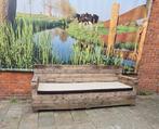 TUINBANK , STEIGERHOUT met kussen (koudschuim), Ophalen of Verzenden, Zo goed als nieuw, Hout