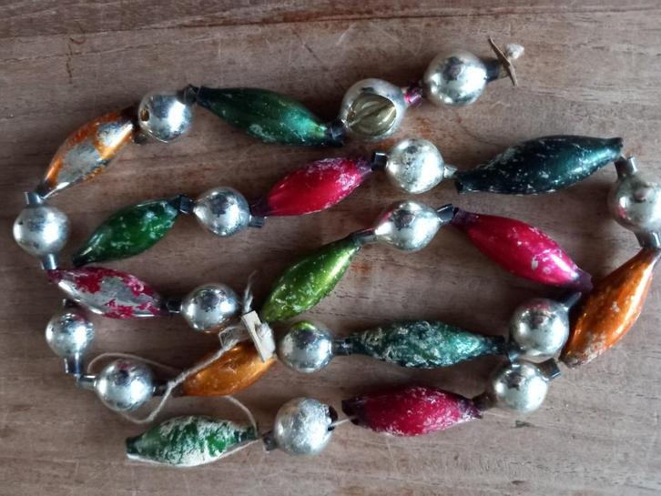 Vintage kerstboom kettingen, Diversen, Kerst, Gebruikt, Ophalen
