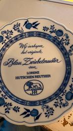 Reclamebord Blau Zwiebelmuster. Hutschenreuther, Ophalen of Verzenden