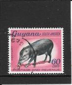 Guyana dieren, Postzegels en Munten, Postzegels | Amerika, Ophalen of Verzenden, Gestempeld, Zuid-Amerika