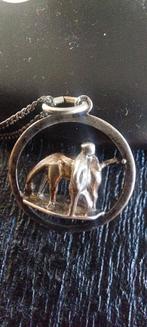 Vintage Zilveren Hanger PEERD VAN OME.LOEKS, Ophalen of Verzenden, Gebruikt, Zilver, Zilver