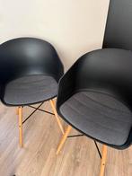 Zwarte Kuipstoelen - Set van 4, Ophalen, Kunststof, Zwart, Zo goed als nieuw