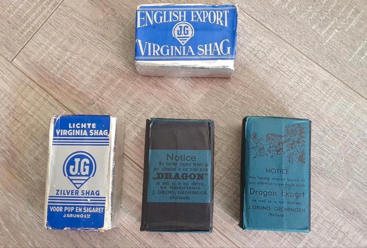 LOTJE TABAK VAN GRUNO / GRONINGEN Anno 1940 - 1960, Verzamelen, Rookartikelen, Aanstekers en Luciferdoosjes, Zo goed als nieuw