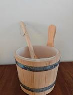 Sauna Emmer + opgiet lepel hout- Zo Goed Als Nieuw!, Ophalen, Zo goed als nieuw, Toebehoren
