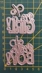 Snijmal It's a Girl/Boy, Ophalen of Verzenden, Zo goed als nieuw, Overige thema's, Pons of Mal